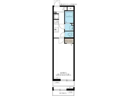 リブリ・西青木(1K/2階)の間取り写真
