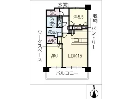 GRAN MONSILVA(2LDK/4階)の間取り写真