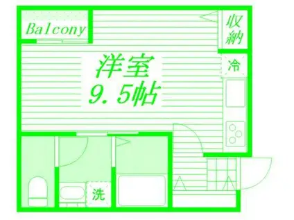 LE GDAND横濱南(ワンルーム/3階)の間取り写真