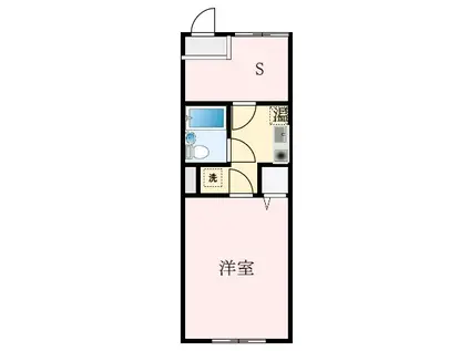 エスティライフ喜志駅前(1SK/3階)の間取り写真