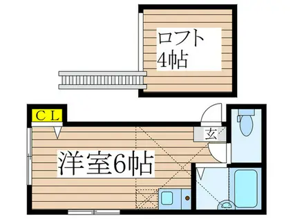 シャイン・ステージ関町北(ワンルーム/2階)の間取り写真