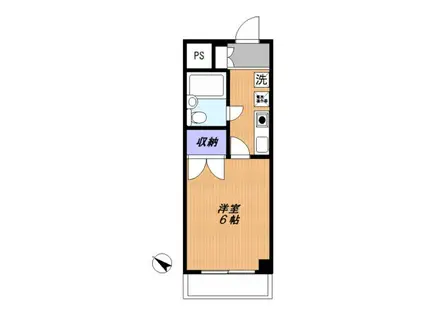 FUJIKYU7(1K/3階)の間取り写真