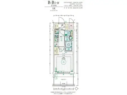 エステムコート難波ウエスト-SIDEIXレデント(1K/11階)の間取り写真