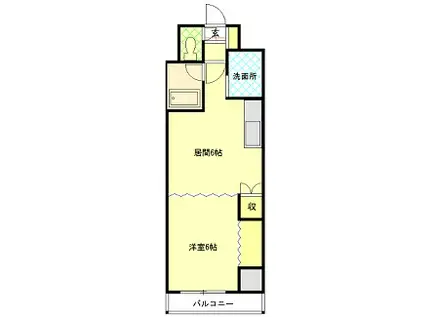 ビッグバーンズマンション旭川(1DK/8階)の間取り写真