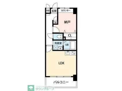 ELLE GARDEN 柏の葉(1LDK/2階)の間取り写真