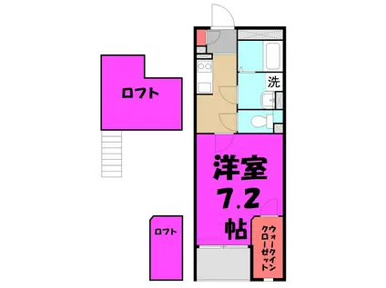 トーラス(1K/3階)の間取り写真