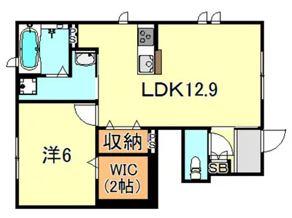 アルヴィータ(1LDK/1階)の間取り写真