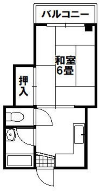 東洋ハイツ(1K/3階)の間取り写真
