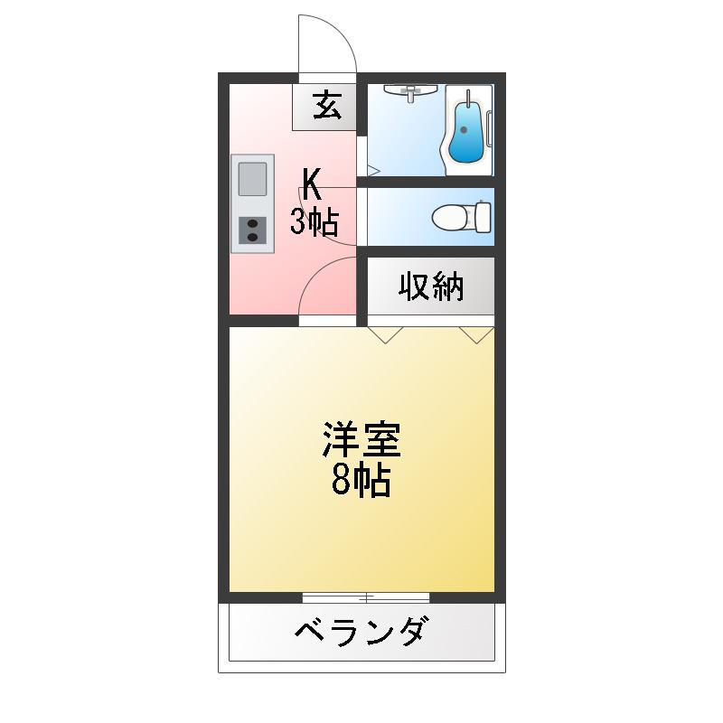 PLANDO II(1K/1階)の間取り写真