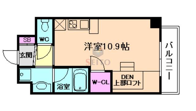 ドルチェヴィータ新大阪(ワンルーム/4階)の間取り写真