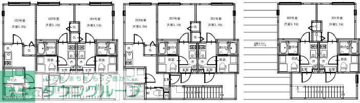 平井2丁目アパート(1K/1階)の間取り写真