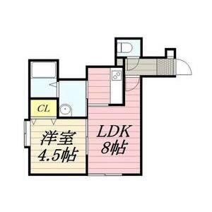アルヴェ(1LDK/3階)の間取り写真