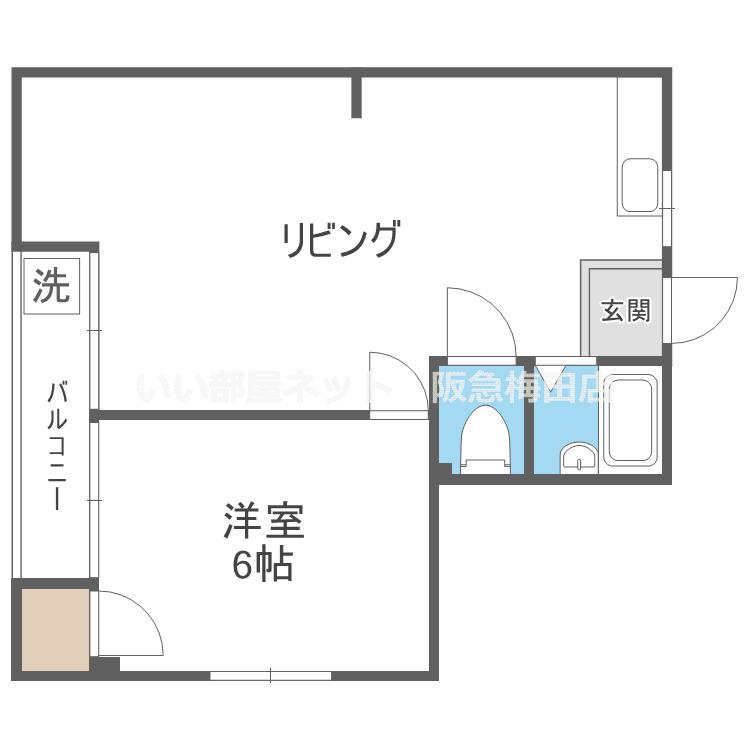 サンモール木川(2LDK/2階)の間取り写真