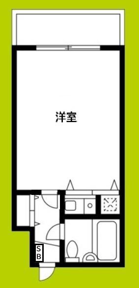 ウエステージ夕陽丘(ワンルーム/7階)の間取り写真
