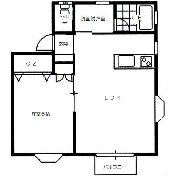 PLATZII(1LDK/2階)の間取り写真