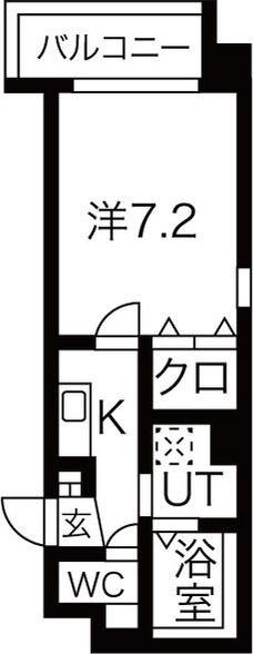 ルヴェール丸の内(1K/4階)の間取り写真