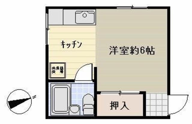 畑中ビル(ワンルーム/3階)の間取り写真