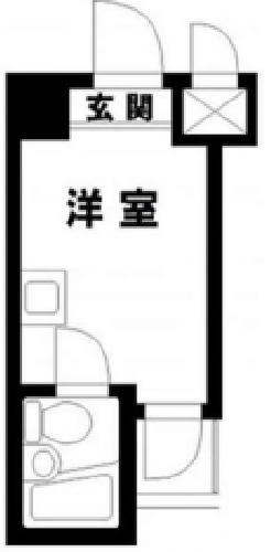トップルーム品川第2(ワンルーム/9階)の間取り写真