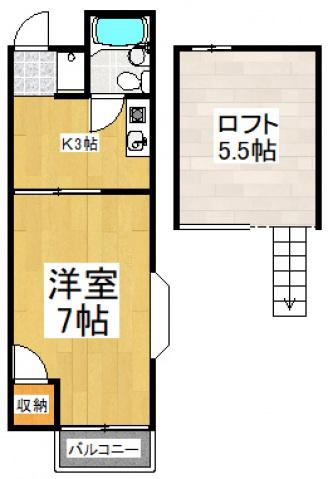 サンシェール渋谷(1K/1階)の間取り写真