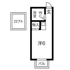 メゾン・ド・KS(ワンルーム/2階)の間取り写真