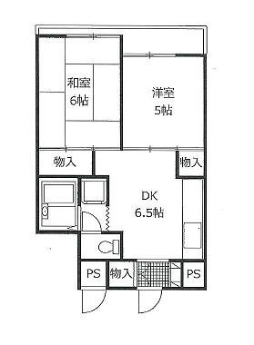 ライムマンション(2DK/3階)の間取り写真