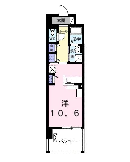 グランデ尼崎(ワンルーム/3階)の間取り写真