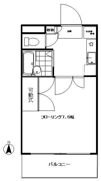 アトゥリオ青山(1K/3階)の間取り写真