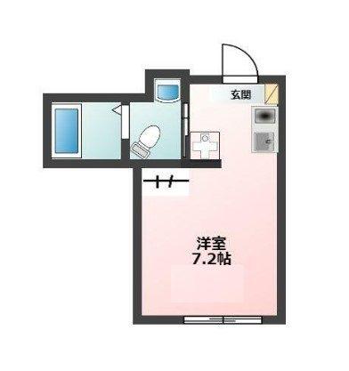 ルラシオン沼袋(ワンルーム/2階)の間取り写真
