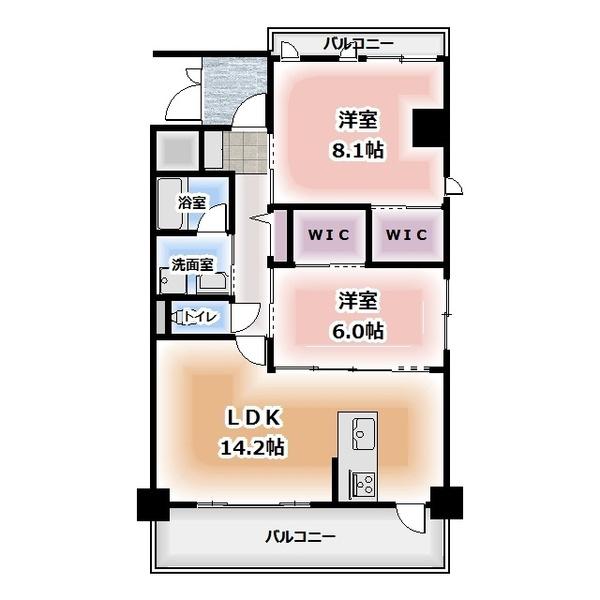 HEAD(2LDK/2階)の間取り写真