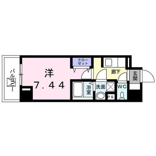 サンテルージュ(1K/2階)の間取り写真