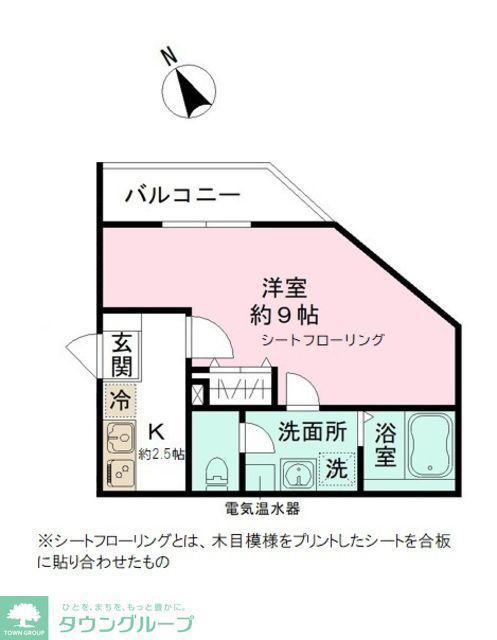 LAUREL墨田(1K/1階)の間取り写真