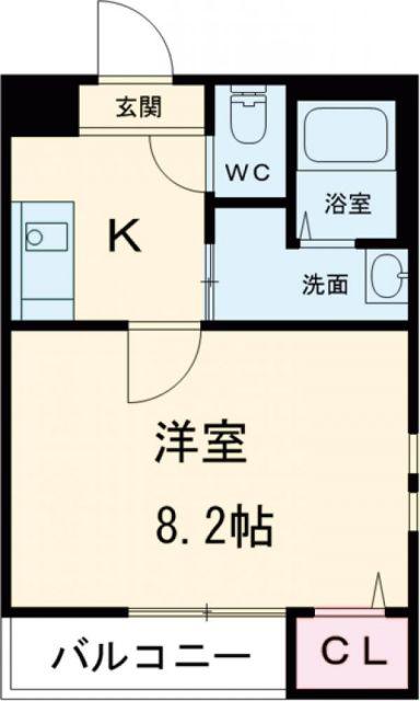 フジパレス堺もずサウスII番館(1K/1階)の間取り写真