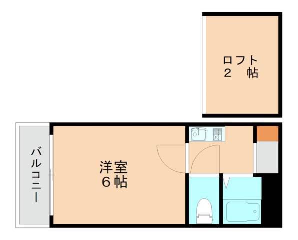 サクラ香椎II(1K/1階)の間取り写真