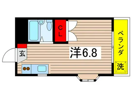 NNハイツ(ワンルーム/3階)の間取り写真