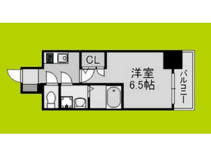 レーヴメゾン尼崎昭和通(1K/6階)の間取り写真