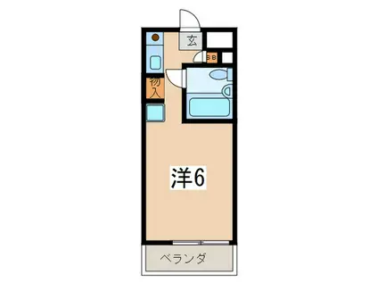 M-STAGE-III(ワンルーム/1階)の間取り写真
