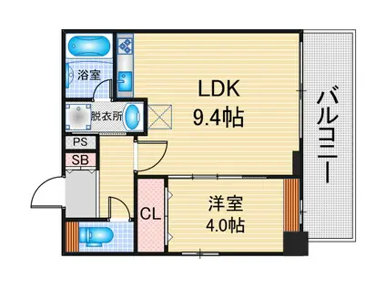 ラ・プレス新栄(1LDK/3階)の間取り写真