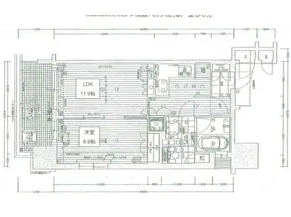 リーガル南堀江(1LDK/10階)の間取り写真