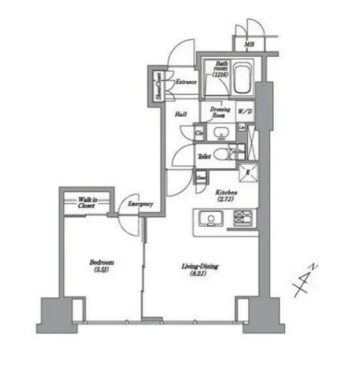 レキシントン・スクエア白金高輪 12階階 間取り