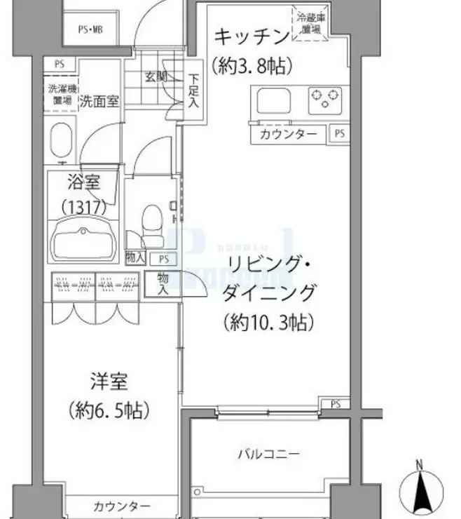 エーデル練馬 5階階 間取り
