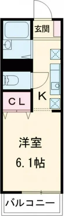 アネルバハイツA 2階階 間取り