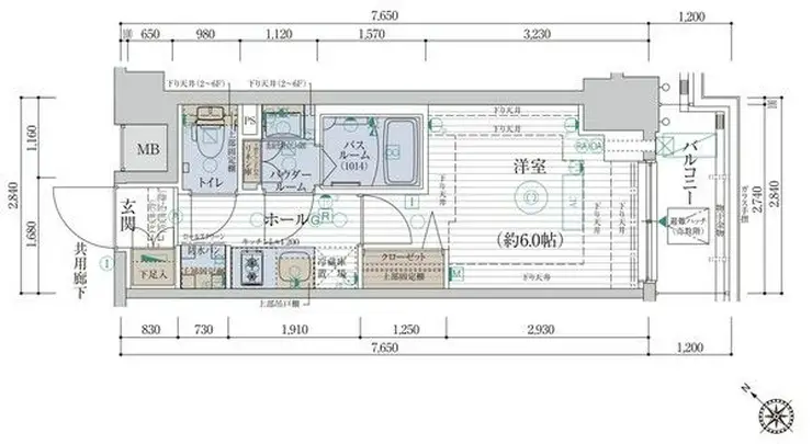 エステムプラザ品川西小山 3階階 間取り
