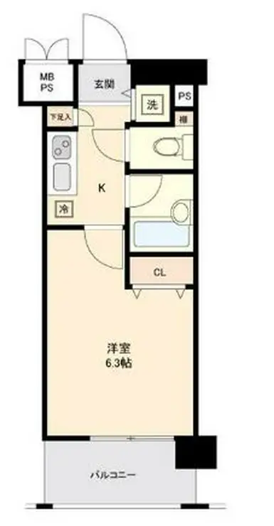 パレステュディオ文京千石パークサイド 1階階 間取り