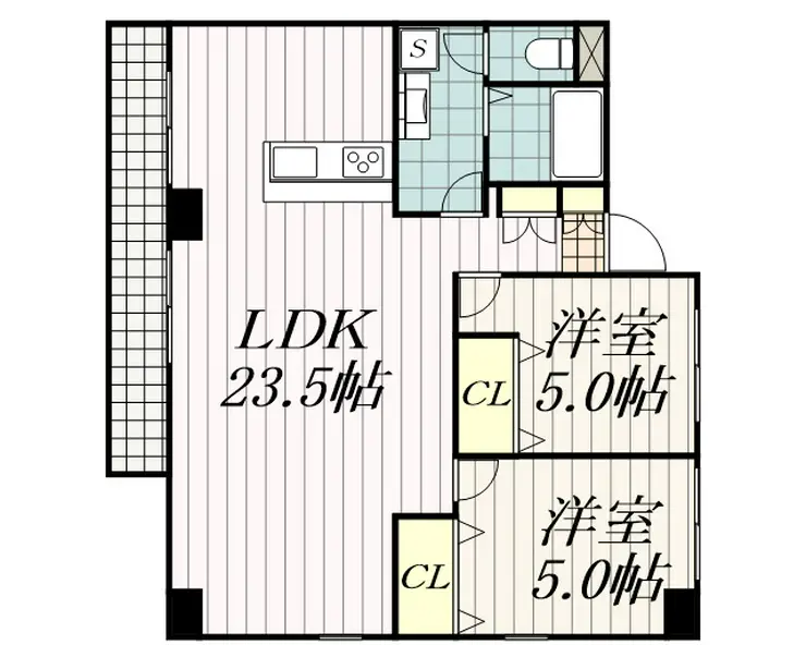 白樺フラッツ 2階階 間取り