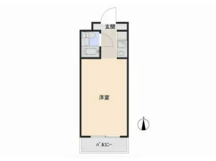 デアイマンション(ワンルーム/3階)の間取り写真