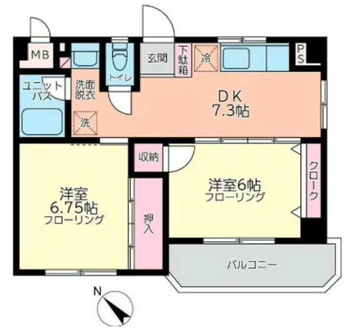 コーラルハイム小机 3階階 間取り