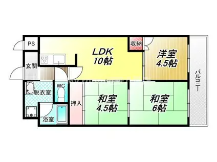 ルアージュ(3LDK/2階)の間取り写真