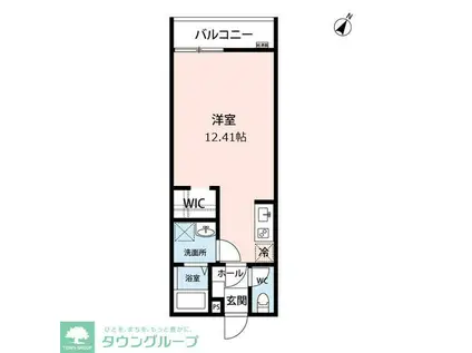 ヒルズ豊田(ワンルーム/2階)の間取り写真