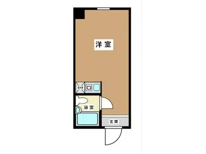 ダイヤモンドビル北千住(ワンルーム/4階)の間取り写真