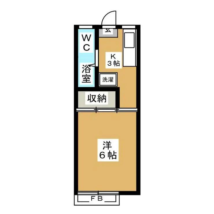 テラスとーざん 2階階 間取り